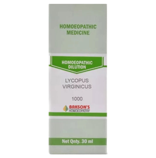 Bakson's Homeopathy Lycopus Virginicus Dilution 1000 CH - Classic Derma