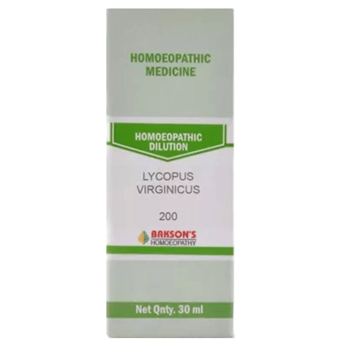 Bakson's Homeopathy Lycopus Virginicus Dilution 200 - Classic Derma