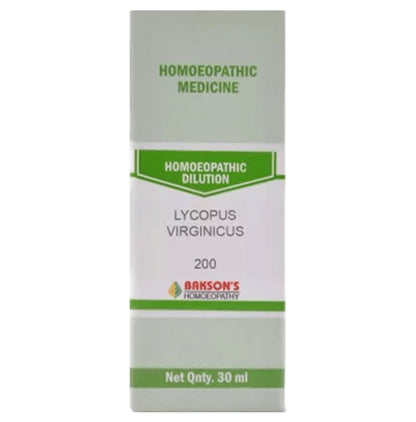 Bakson's Homeopathy Lycopus Virginicus Dilution 200 - Classic Derma