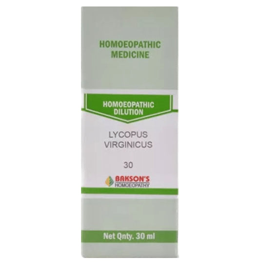 Bakson's Homeopathy Lycopus Virginicus Dilution 30 - Classic Derma