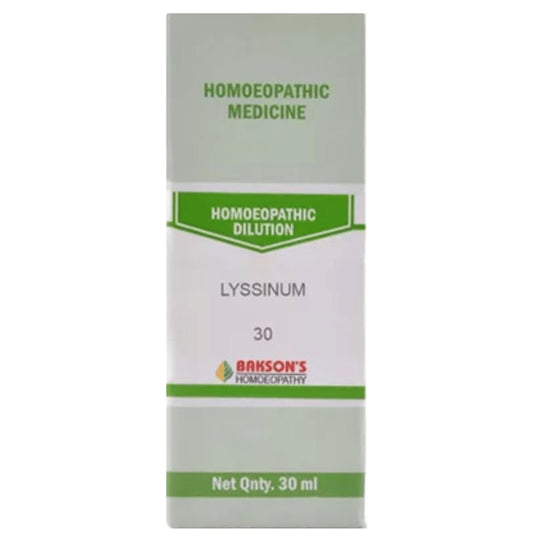 Bakson's Homeopathy Lyssinum Dilution 30 - Classic Derma