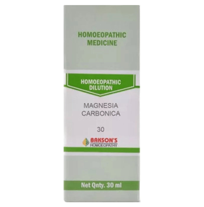 Bakson's Homeopathy Magnesia Carbonica Dilution 30 - Classic Derma