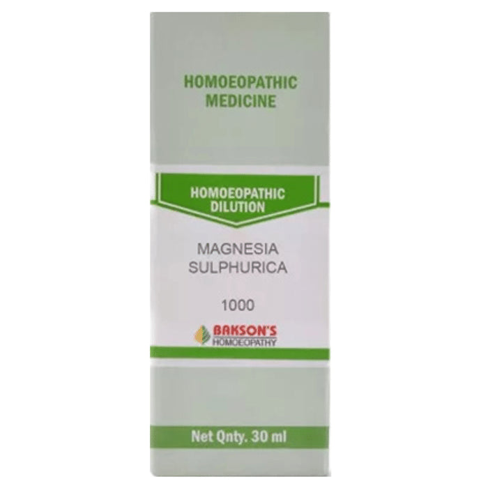 Bakson's Homeopathy Magnesia Sulphurica Dilution 1000 CH - Classic Derma