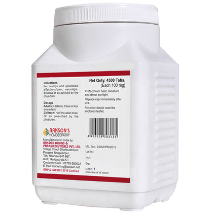 Bakson's Homeopathy Magnesium Phosphoricum Biochemic Tablet 3X