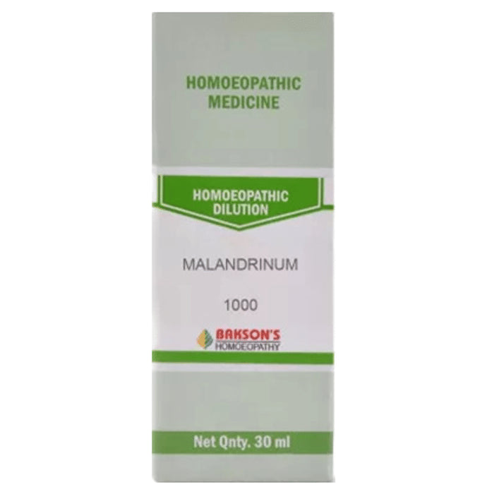 Bakson's Homeopathy Malandrinum Dilution 1000 CH - Classic Derma
