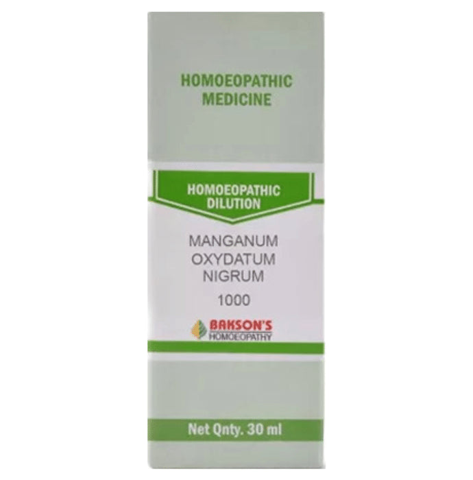 Bakson's Homeopathy Manganum Oxydatum Nigrum Dilution 1000 CH - Classic Derma