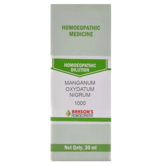 Bakson's Homeopathy Manganum Oxydatum Nigrum Dilution 1000 CH - Classic Derma