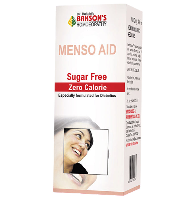 Bakson's Homeopathy Menso Aid Syrup Sugar Free - Classic Derma