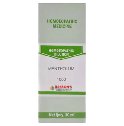 Bakson's Homeopathy Mentholum Dilution 1000 CH - Classic Derma