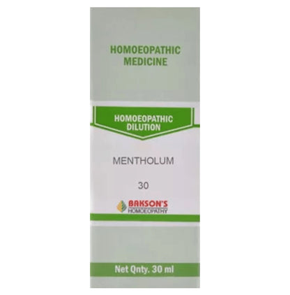 Bakson's Homeopathy Mentholum Dilution 30 - Classic Derma