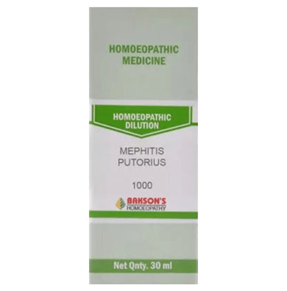 Bakson's Homeopathy Mephitis Putorius Dilution 1000 CH - Classic Derma