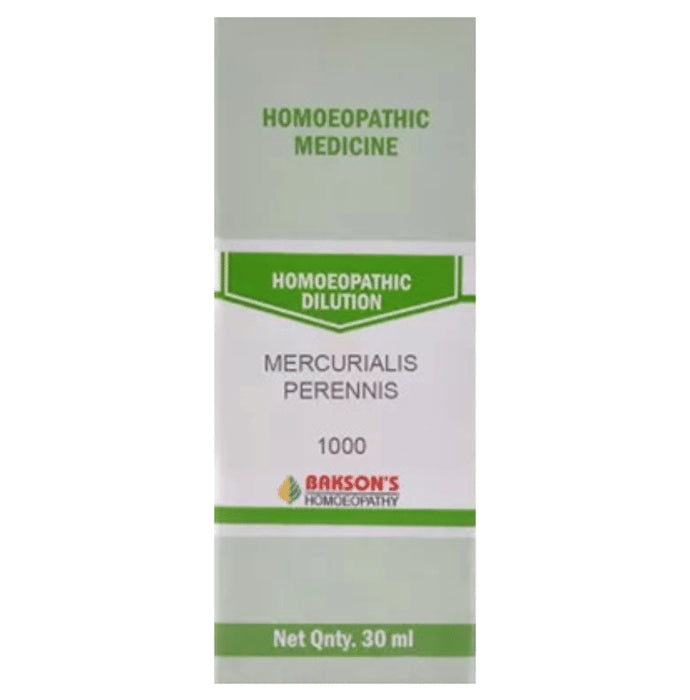 Bakson's Homeopathy Mercurialis Perennis Dilution 1000 CH - Classic Derma