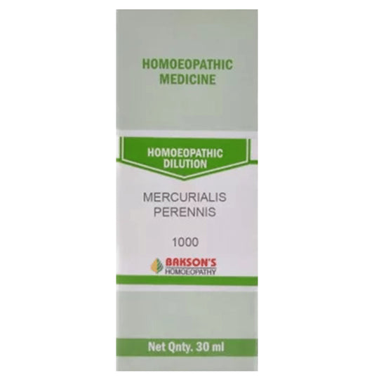 Bakson's Homeopathy Mercurialis Perennis Dilution 1000 CH - Classic Derma