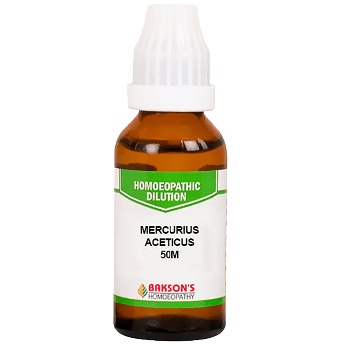 Bakson's Homeopathy Mercurius Aceticus Dilution 50M