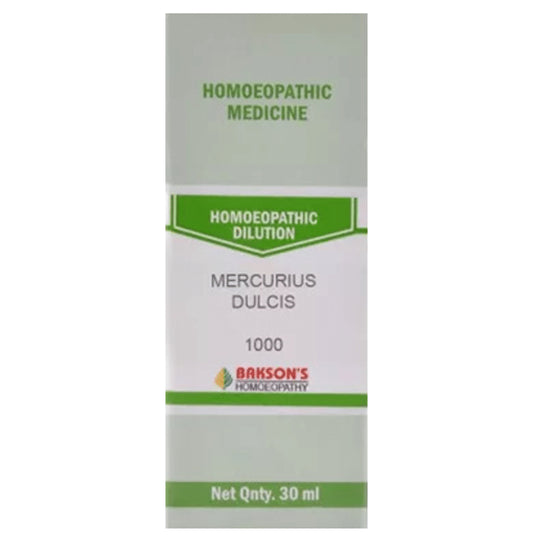 Bakson's Homeopathy Mercurius Dulcis Dilution 1000 CH - Classic Derma