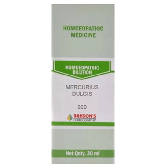 Bakson's Homeopathy Mercurius Dulcis Dilution 200 - Classic Derma