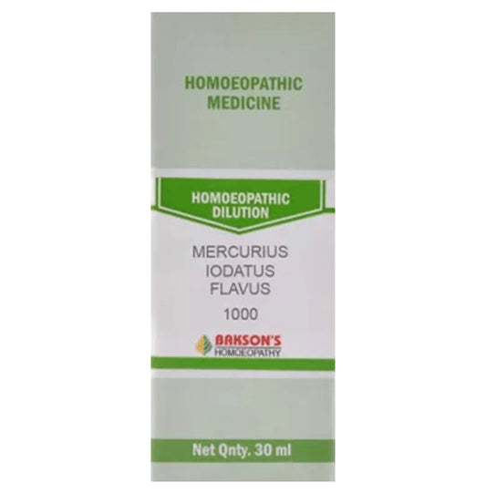 Bakson's Homeopathy Mercurius Iodatus Flavus Dilution 1000 CH - Classic Derma