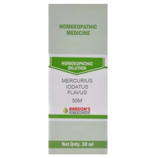 Bakson's Homeopathy Mercurius Iodatus Flavus Dilution 50M - Classic Derma