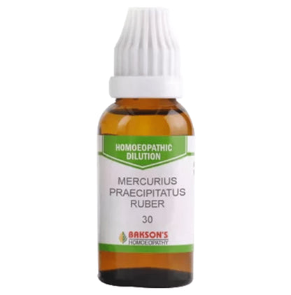 Bakson's Homeopathy Mercurius Praecipitatus Ruber Dilution 30