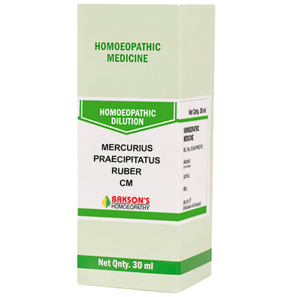 Bakson's Homeopathy Mercurius Praecipitatus Ruber Dilution CM - Classic Derma