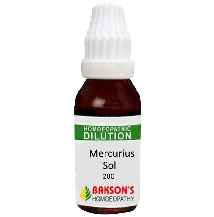Bakson's Homeopathy Mercurius Sol Dilution 200 CH - Classic Derma