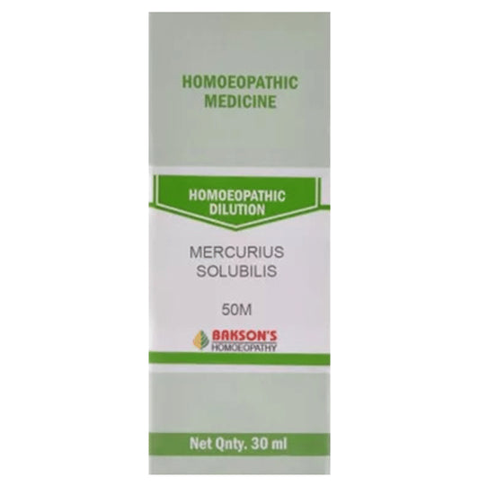 Bakson's Homeopathy Mercurius Solubilis Dilution 50M - Classic Derma