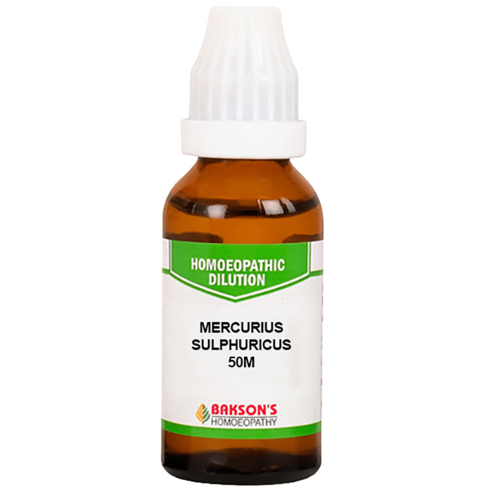Bakson's Homeopathy Mercurius Sulphuricus Dilution 50M