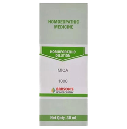 Bakson's Homeopathy Mica Dilution 1000 CH - Classic Derma