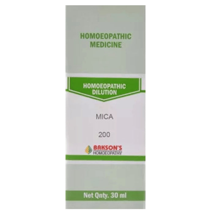 Bakson's Homeopathy Mica Dilution 200 - Classic Derma
