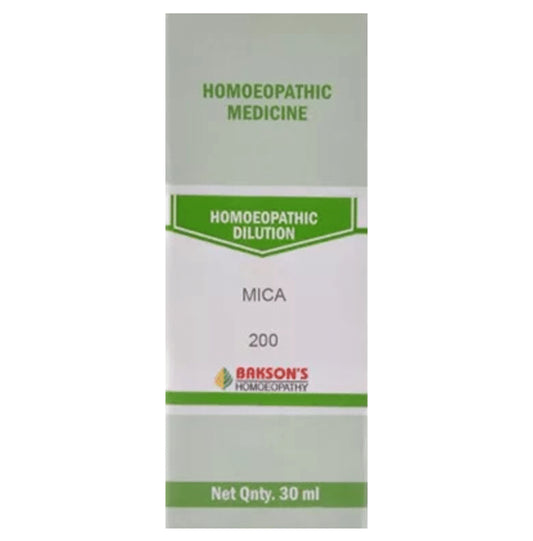 Bakson's Homeopathy Mica Dilution 200 - Classic Derma