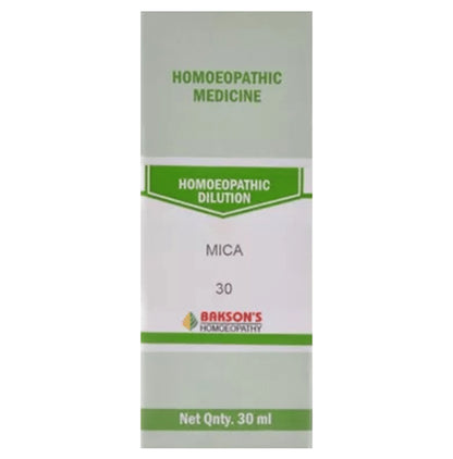 Bakson's Homeopathy Mica Dilution 30 - Classic Derma