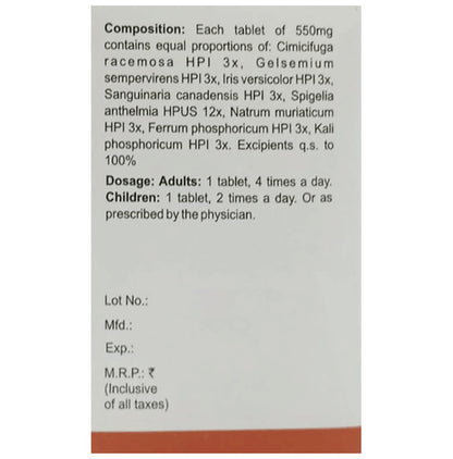 Bakson's Homeopathy Mig Aid Tablet