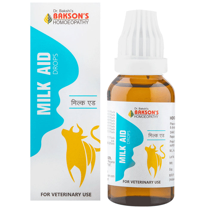 Bakson's Homeopathy Milk Aid Drop for Veterinary Use - Classic Derma