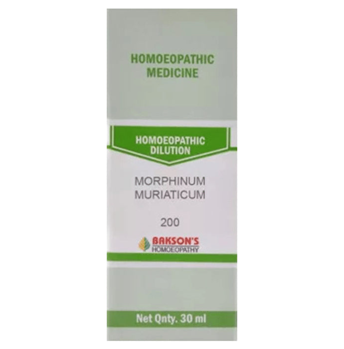 Bakson's Homeopathy Morphinum Muriaticum Dilution 200 - Classic Derma