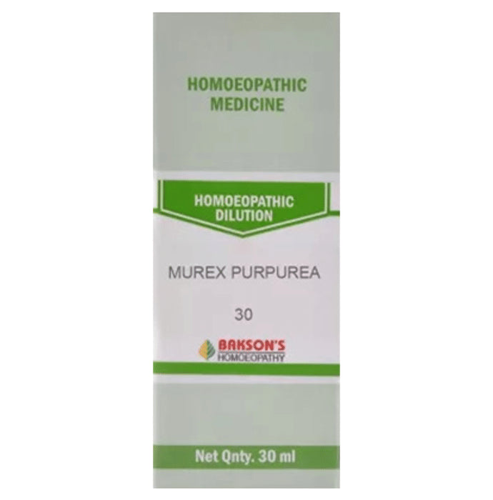Bakson's Homeopathy Murex Purpurea Dilution 30 - Classic Derma