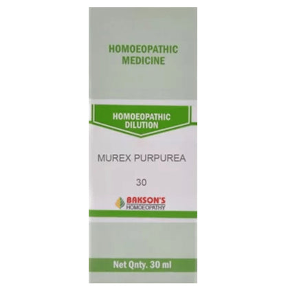 Bakson's Homeopathy Murex Purpurea Dilution 30 - Classic Derma