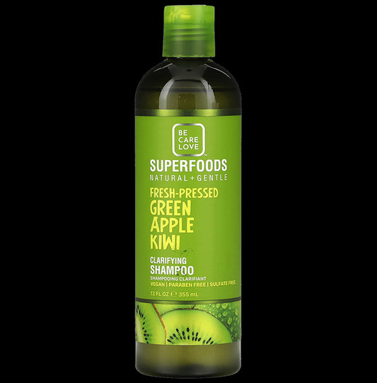 Be Care Love Natural + Gentle Fresh Pressed Green Apple Kiwi Clarifying Shampoo - Classic Derma