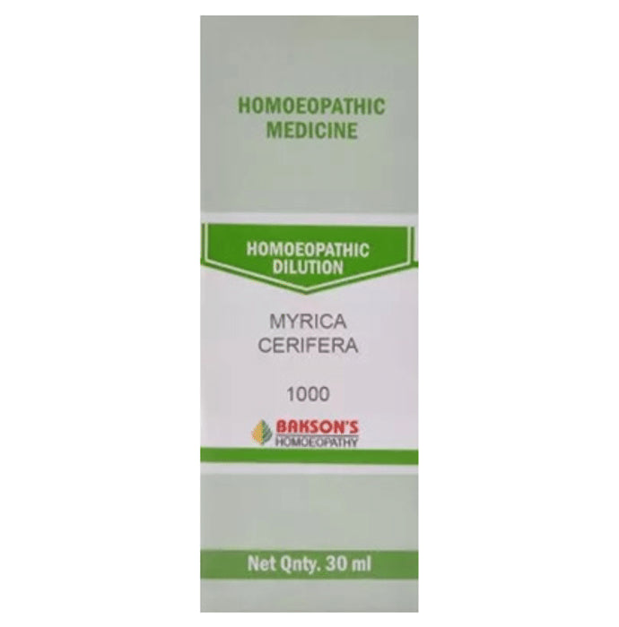 Bakson's Homeopathy Myrica Cerifera Dilution 1000 CH - Classic Derma