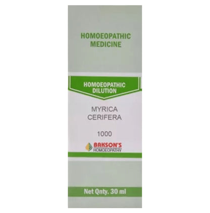 Bakson's Homeopathy Myrica Cerifera Dilution 1000 CH - Classic Derma