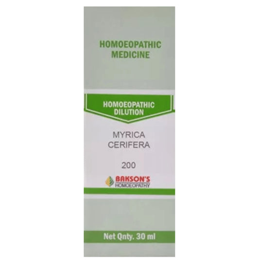 Bakson's Homeopathy Myrica Cerifera Dilution 200 - Classic Derma