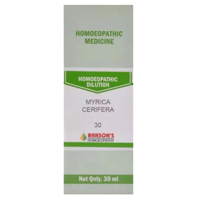 Bakson's Homeopathy Myrica Cerifera Dilution 30 - Classic Derma