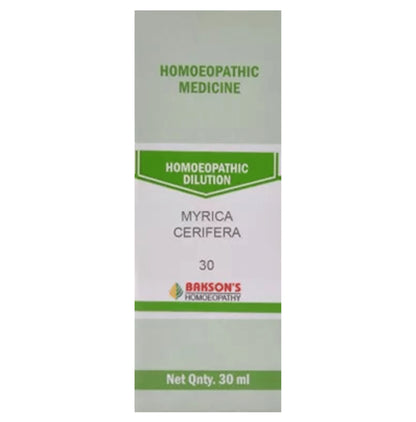 Bakson's Homeopathy Myrica Cerifera Dilution 30 - Classic Derma