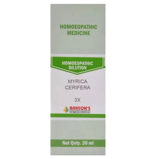 Bakson's Homeopathy Myrica Cerifera Dilution 3X - Classic Derma