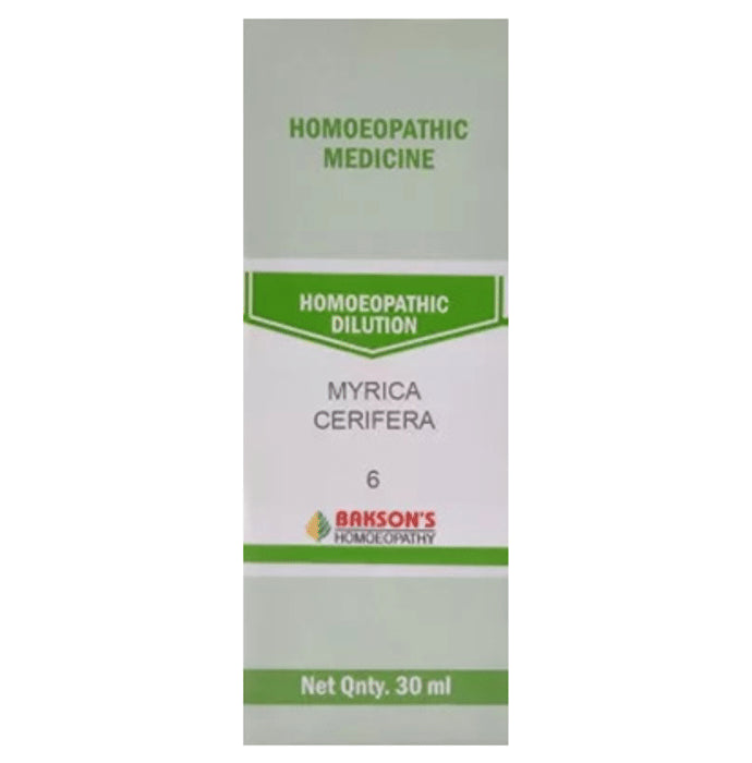 Bakson's Homeopathy Myrica Cerifera Dilution 6 CH - Classic Derma
