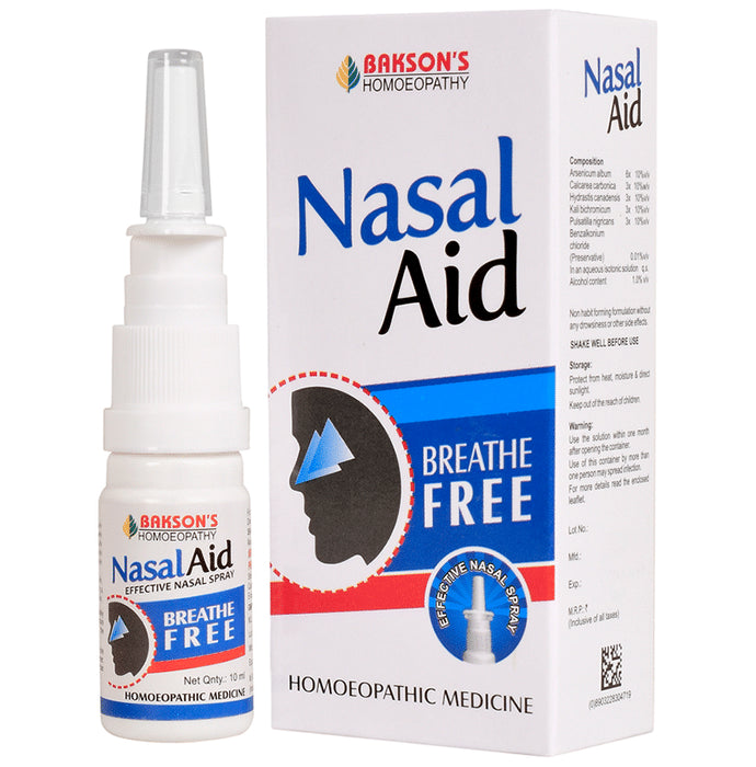 Bakson's Homeopathy Nasal Aid Spray - Classic Derma