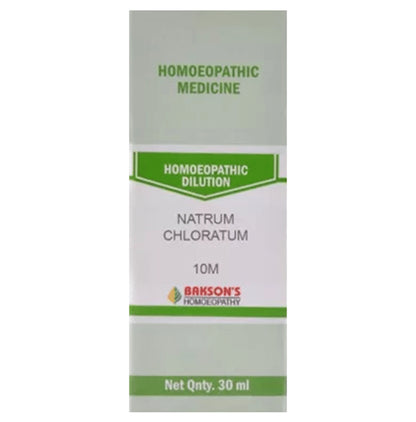 Bakson's Homeopathy Natrum Chloratum Dilution 10M - Classic Derma