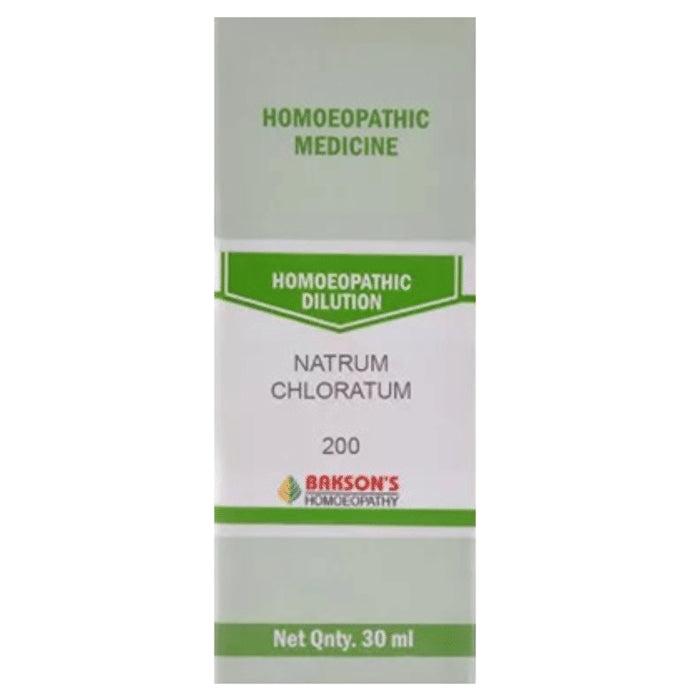 Bakson's Homeopathy Natrum Chloratum Dilution 200 - Classic Derma