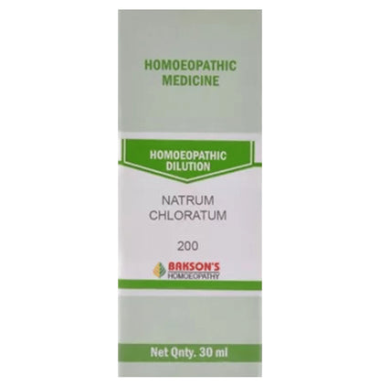 Bakson's Homeopathy Natrum Chloratum Dilution 200 - Classic Derma