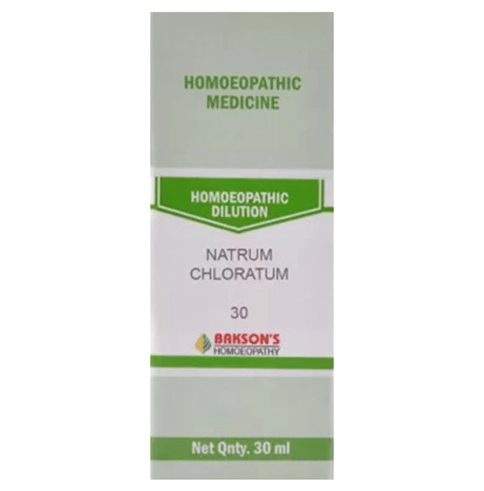 Bakson's Homeopathy Natrum Chloratum Dilution 30 - Classic Derma