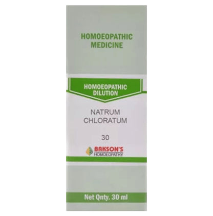 Bakson's Homeopathy Natrum Chloratum Dilution 30 - Classic Derma